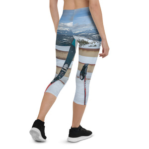 Skiing Capri workout Leggings