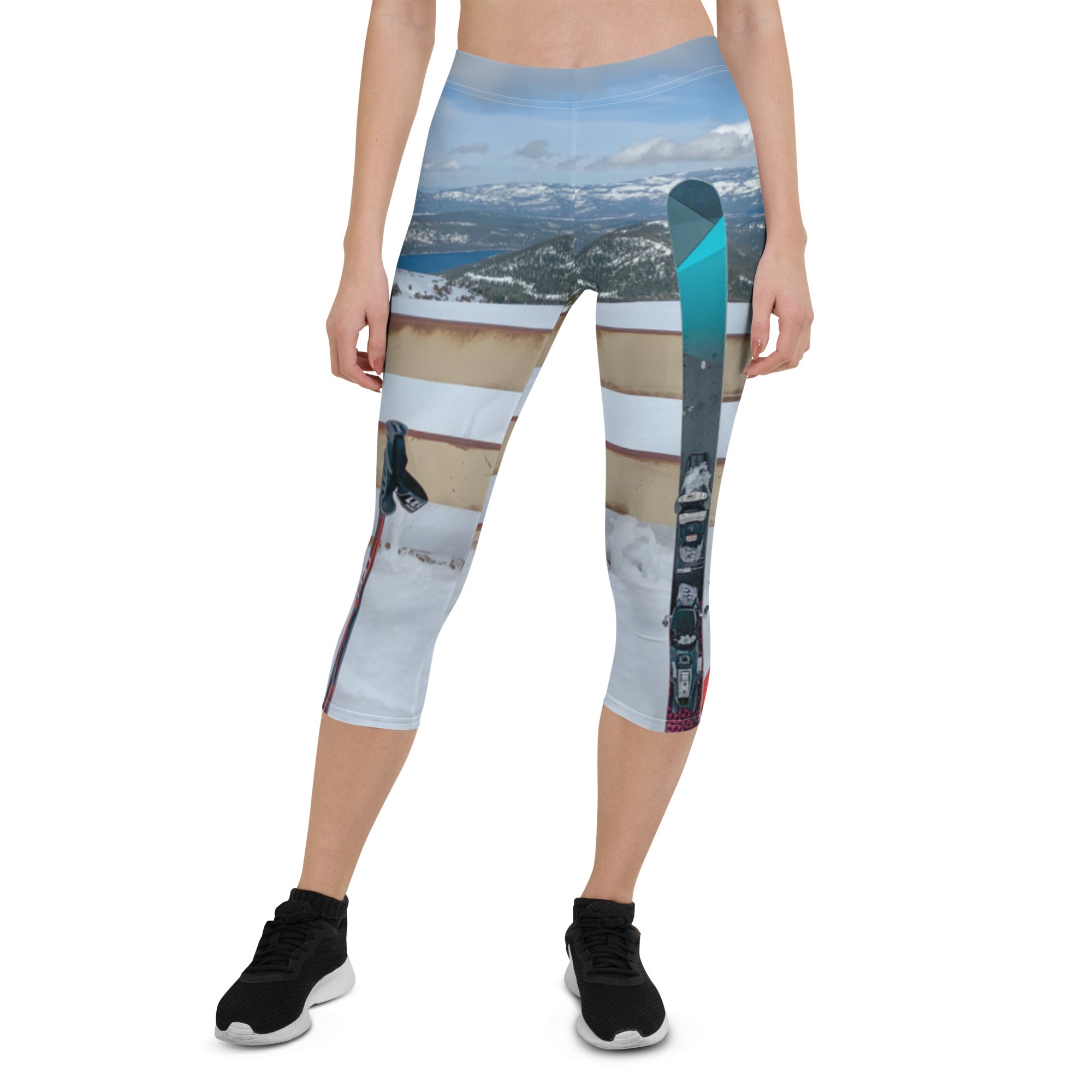 Skiing Capri workout Leggings