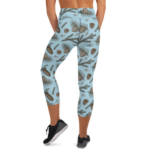 Pine cone Capri workout pants