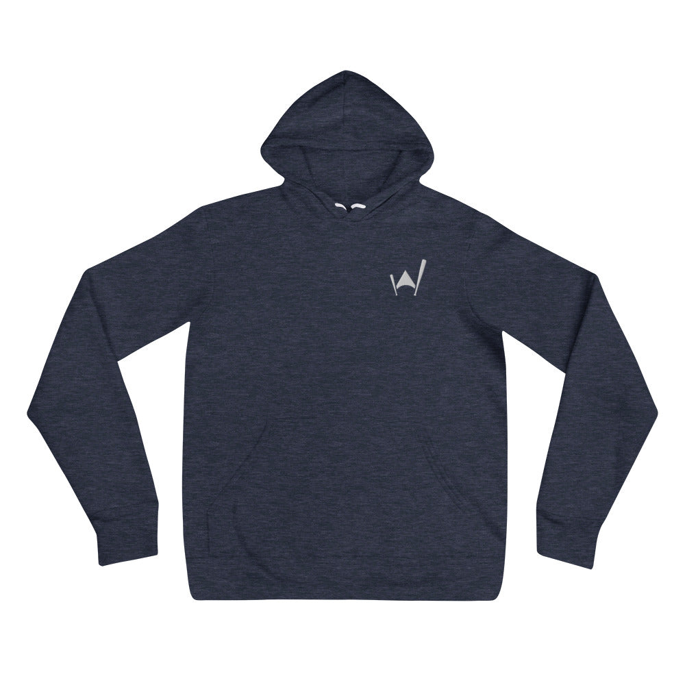 Embroidered Wrigley Baseball club logo Unisex hoodie